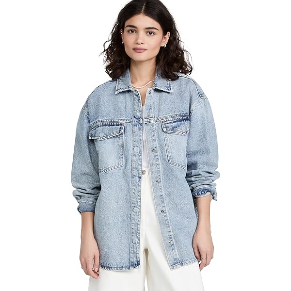 ジャケット・アウター WASHED LIGHTWEIGHT DENIM JACKET Z SUPPLY Women's All Day Knit Denim Jacket, Washed Indigo